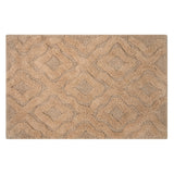 Knightsbridge Link Bath Rug Cotton Non Skid Back - Natural