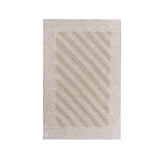 Knightsbridge Shooting Star Reversible Cotton Bath Rug Plush Bathroom Mat 21" x 34" Natural