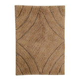 Knightsbridge Diamond 220 GSF Non Skid Back Bath Rug 21 x 34 - Stone