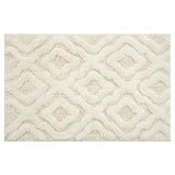 Knightsbridge Link Bath Rug Cotton Non Skid Back - Ivory