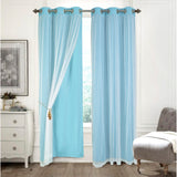 RT Designers Hendrix Double Layer Blackout Grommet Panel Pair - 2-Piece