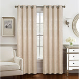 Olivia Gray Roxy Two Tone Jacquard Grommet Single Panel - Taupe