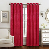Olivia Gray Roxy Two Tone Jacquard Grommet Single Panel - Red