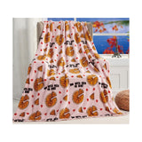 Plazatex Pizza My Heart Micro plush Decorative All Season Multi Color 50" X 60" Throw Blanket