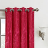 Olivia Gray Roxy Two Tone Jacquard Grommet Single Panel - Red