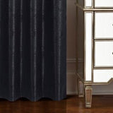 Olivia Gray Roxy Two Tone Jacquard Grommet Single Panel - Black