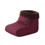 Shavel 100% Polyester Luxury Micro Flannel Heated Foot Warmer One Size Wine