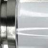 Versailles Crystale Luvina Finial Steel Heavy Duty Curtain Rods for Windows Set Brushed Nickel