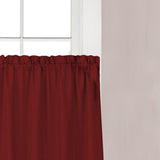 Saturday Knight Ltd Holden Stylish Soft & Clean Look 2-Piece Window Tier With 1.5" Rod Pocket - 57x30" Sage
