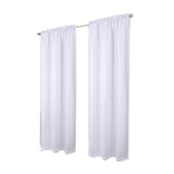 RT Designer Collection Crystal Jacquard Rod Pocket Foam Back Luxurious Modern Design Curtain Panel 54" x 84" White