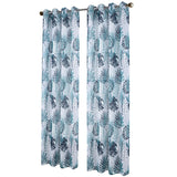 RT Designer Collection Fern Foil Printed Doily Luxurious Decorative Grommet Curtain Panel 54" x 90" Wedge
