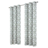 RT Designer Collection Rory Printed Blackout Luxurious Decorative Grommet Curtain Panel Sage
