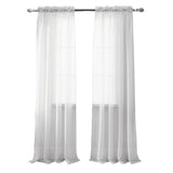 RT Designer Collection Celine Sheer Luxurious Modern Design Curtain Panel 54" x 84" Beige