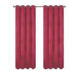 RT Designers Collection Helena Halo Foil Blackout Polyester Window Curtain Grommet Panel 52" x 84" Red