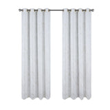 RT Designers Collection Heidi Halo Foil Blackout Polyester Window Curtain Grommet Panel 52" x 84" White