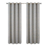 RT Designers Collection Heathrow Halo Foil Blackout Polyester Window Curtain Grommet Panel 52" x 84" Silver