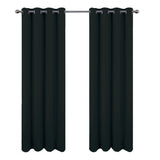 RT Designers Collection Oakley Embossed Blackout Polyester Window Curtain Grommet Panel Black