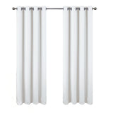 RT Designers Collection Oakley Embossed Blackout Polyester Window Curtain Grommet Panel White