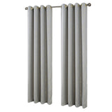 RT Designers Collection Soho Foil Jacquard Polyester Window Curtain Grommet Panel 52" x 90" Silver