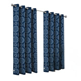 RT Designers Collection 100% Polyester 190 GSM Tilley Revisible Blackout Grommet Curtain Panel Navy