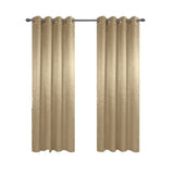 Olivia Gray 100% Polyester 200 GSM Arlo Embossed Blackout Grommet Curtain Panel 54" x 90" Gold