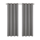 RT Designers Collection 100% Polyester 140 GSM Sedona Jacquard Grommet Curtain Panel Grey