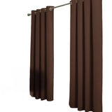 RT Designer Collection Anchorage Blackout Grommet Luxurious Modern Design Curtain Panel 54" x 95" Chocolate
