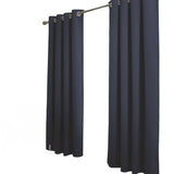 RT Designer Collection Anchorage Blackout Grommet Luxurious Modern Design Curtain Panel 54" x 95" Navy