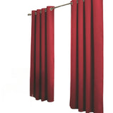 RT Designer Collection Anchorage Blackout Grommet Luxurious Modern Design Curtain Panel 54" x 95" Red
