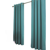 RT Designer Collection Anchorage Blackout Grommet Luxurious Modern Design Curtain Panel 54" x 95" Turquoise