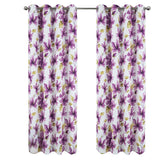 RT Designer Collection April Printed Blackout Luxurious Decorative Grommet Curtain Panel 54" x 84" Lilac