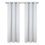 RT Designer Collection Barnet Jacquard Luxurious Decorative Grommet Curtain Panel 54" x 84" Beige