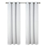 RT Designer Collection Barnet Jacquard Luxurious Decorative Grommet Curtain Panel 54" x 84" Charcoal