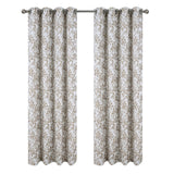 RT Designer Collection Brent Jacquard Luxurious Decorative Grommet Curtain Panel 54" x 84" Taupe