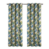 RT Designer Collection Brazil Printed Blackout Luxurious Decorative Grommet Curtain Panel 54" x 90" Blue