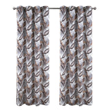 RT Designer Collection Brazil Printed Blackout Luxurious Decorative Grommet Curtain Panel 54" x 90" Taupe
