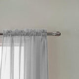 Olivia Gray Celine Sophisticated Sheer Curtain Panel for Living Room, Bedroom, Kitchen, Dining Room & More - Machine Washable Sheer Rod Pocket Curtain Panels - 55-inch x 90-inch