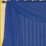 RT Designers Celine Sheer Rod Pocket Top Panel 60" x 90" Navy Blue