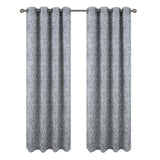 RT Designer Collection Cambridge Jacquard Luxurious Decorative Grommet Curtain Panel 54" x 90" Silver