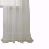 RT Designers Collection Cara One Sheer Grommet Light Filtering Curtain Panel 54" x 90" Beige