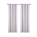 RT Designer Collection Cubix Jacquard Grommet Luxurious Modern Design Curtain Panel 54" x 84" Choc