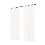 RT Designer Collection Cosmo Shimmer Jacquard Grommet Curtain Panel 54" x 84" White