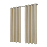 RT Designer Collection Cassi Shimmer Jacquard Grommet Curtain Panel 54" x 90" Taupe