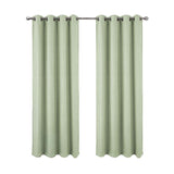 RT Designer Collection Demi Lux Jacquard Blackout Grommet Curtain Panel 52" x 84" Sage