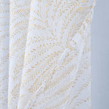 RT Designers Collection Faye Grommet Metallic Sheer Printed Doily Curtain Panel Taupe