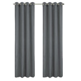 RT Designer Collection Gibson Luxurious Decorative Grommet Curtain Panel 54" x 90" Charcoal