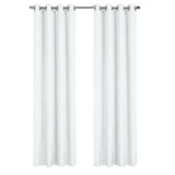 RT Designer Collection Gibson Luxurious Decorative Grommet Curtain Panel 54" x 90" White