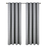 RT Designer Collection Kensington Jacquard Foam Backed Luxurious Decorative Grommet Curtain Panel Grey