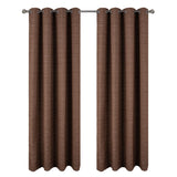 RT Designer Collection Kensington Jacquard Foam Backed Luxurious Decorative Grommet Curtain Panel Coffee