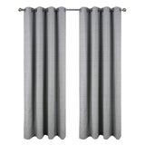 RT Designer Collection Kensington Jacquard Foam Backed Luxurious Decorative Grommet Curtain Panel Grey